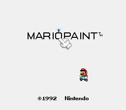 Mario Paint title screen