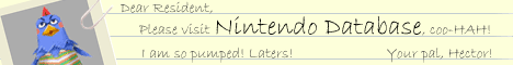 Nintendo Database: Hector (Animal Crossing) banner.