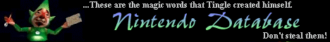 Nintendo Database: Tingle banner.