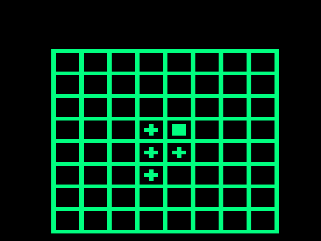 Screenshot of a piece being placed in Computer Othello