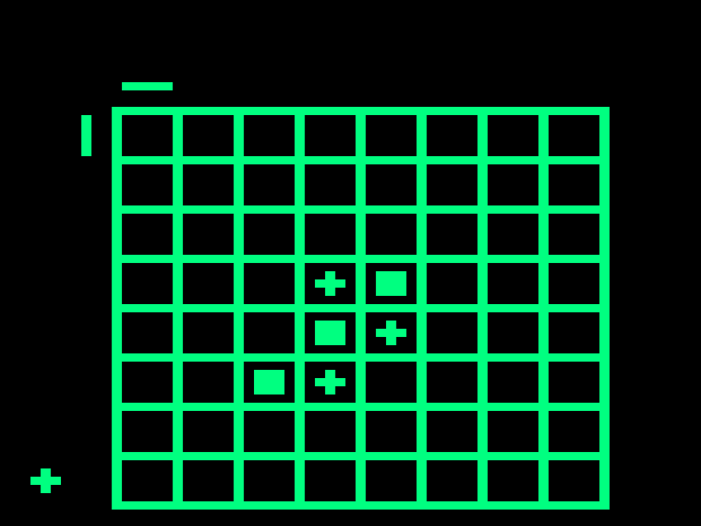 Screenshot of Computer Othello after the opponent has placed their piece