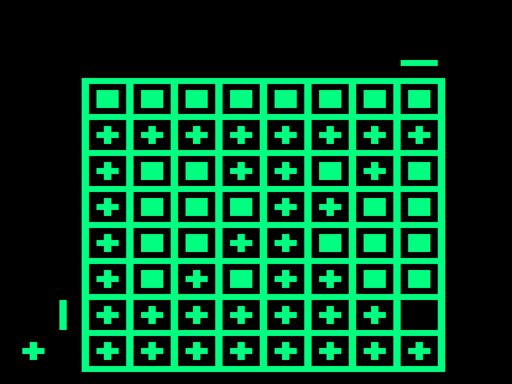 Screenshot of Computer Othello with one square remaining