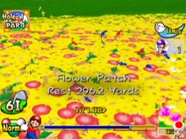 Pikmin in the flower beds