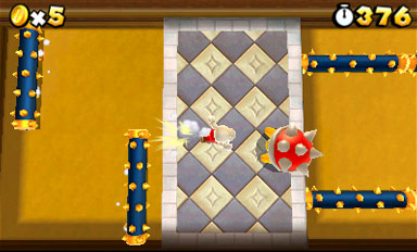 The Legend of Zelda stage in Super Mario 3D Land