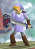 Link in his light blue tunic