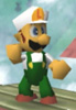 Luigi in his classic outfit