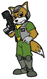 Fox McCloud art by Fryguy64 © 2004