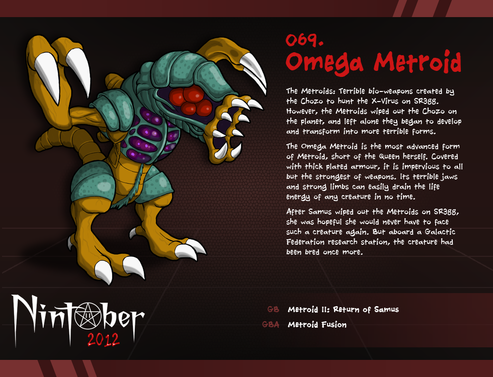 Omega Metroid art by Fryguy64 © 2012