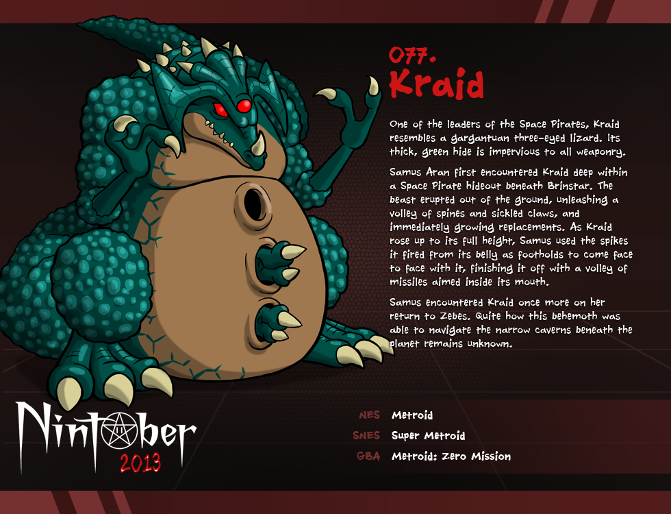 Kraid art by Fryguy64 © 2013