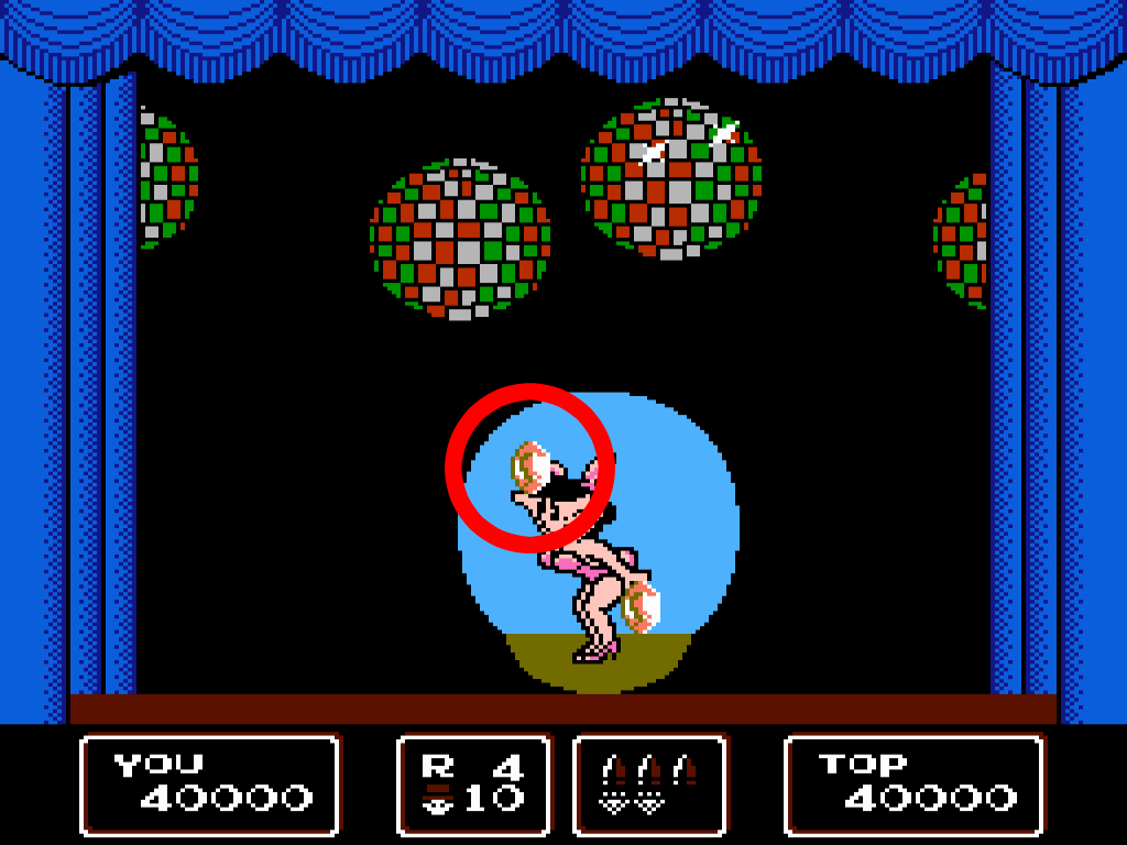 Screenshot of Trixie's pose that can score the super bonus
