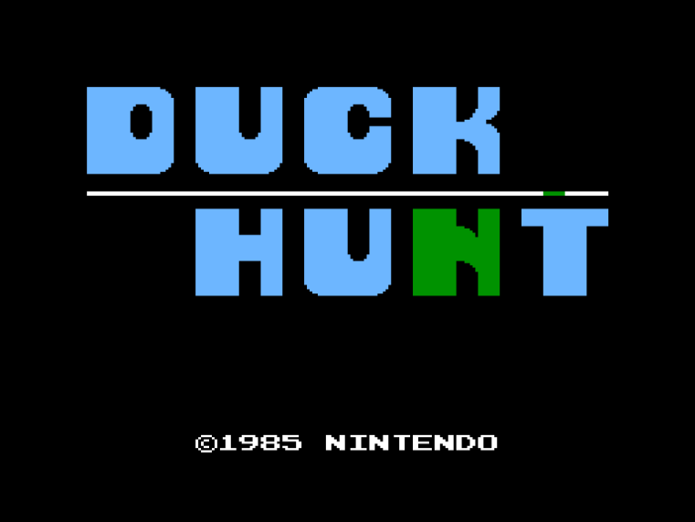 VS. Duck Hunt title screen