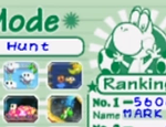 Trial Mode menu in Yoshi's Story