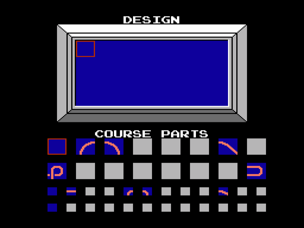 Screenshot of the Design Mode menu