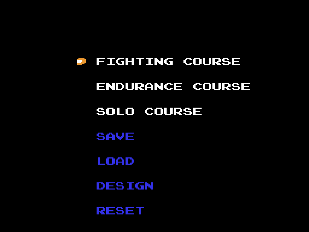 Screenshot of the Design Mode menu