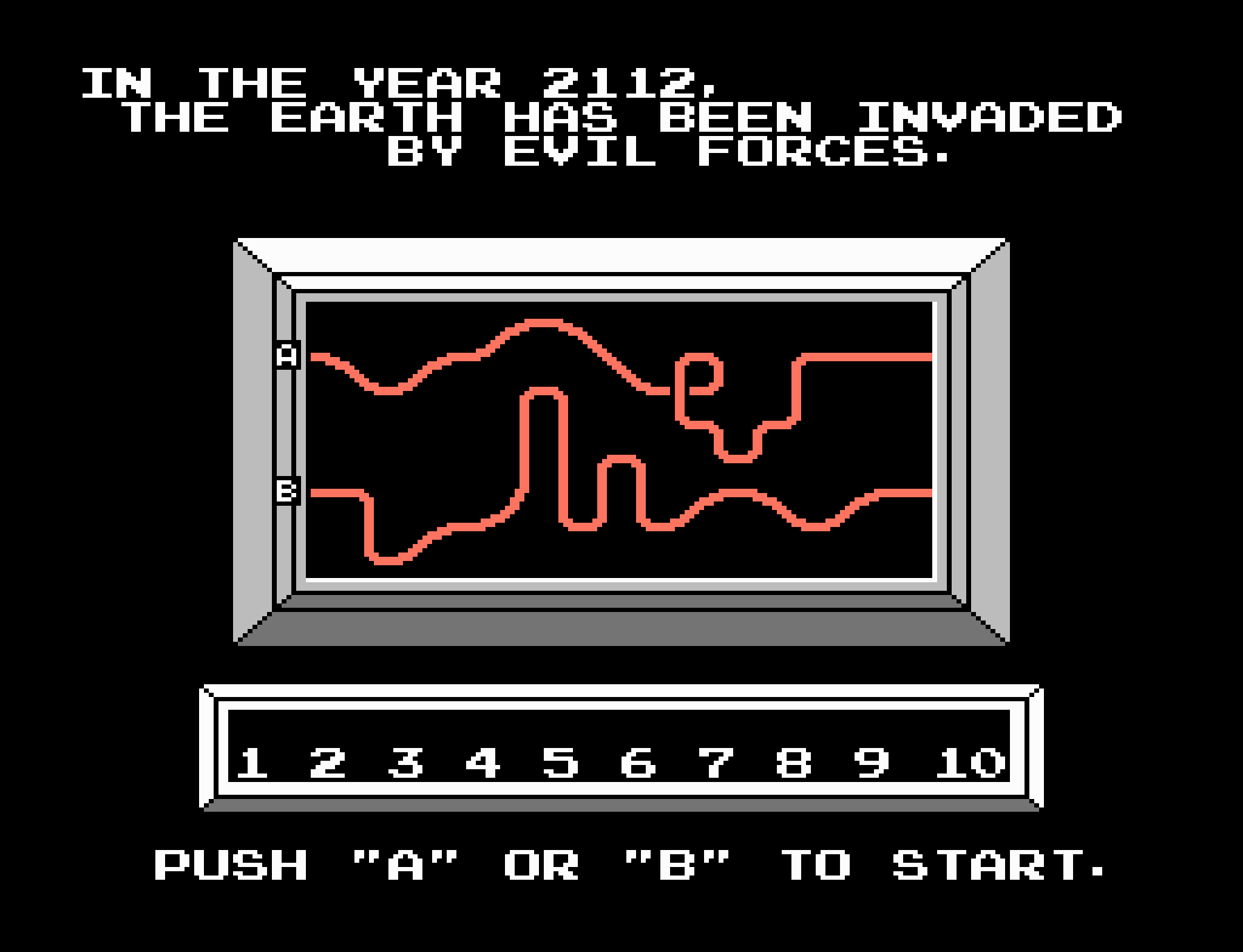 Fighting Course select screen