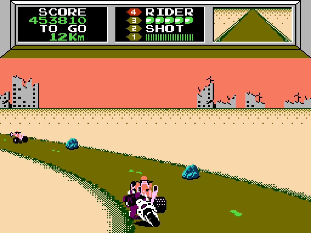 Mach Rider (NES Revision A) Course 16