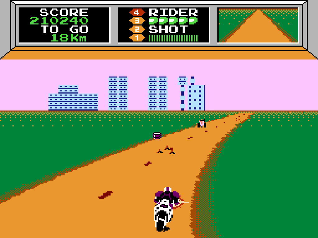 Mach Rider (NES Revision A) Course 8