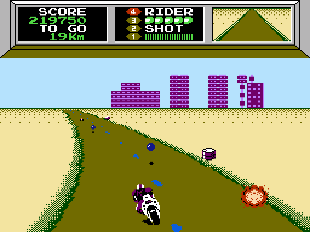 Mach Rider (NES Revision A) Course 9