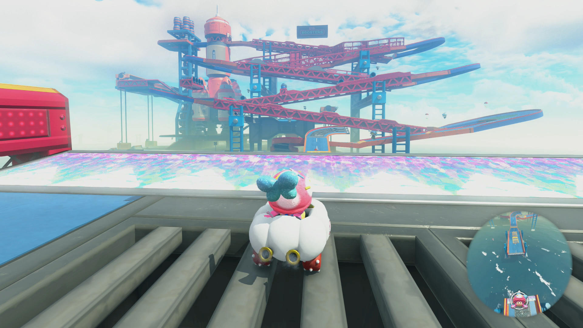 Screenshot of DK Spaceport at a distance