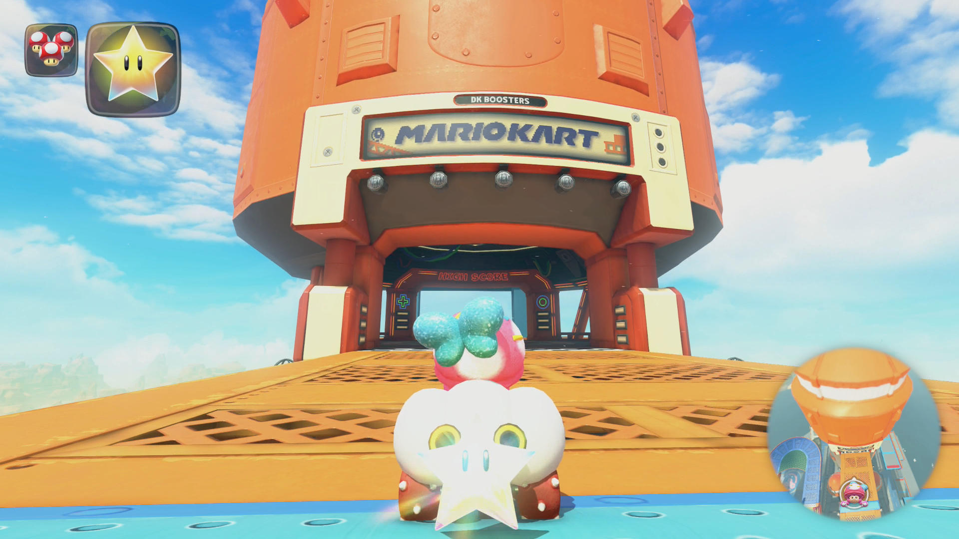 Screenshot of DK Spaceport at a distance