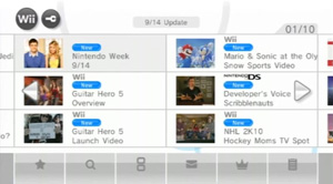Nintendo Channel (Wii) screenshot